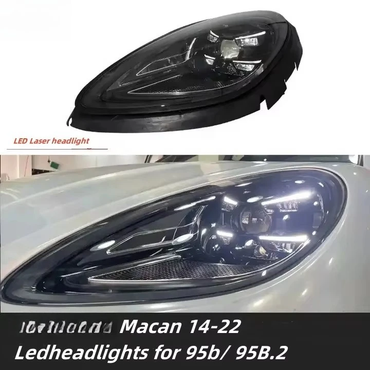 

ForPorsche Macan Headlights 14, 16, 22 Years Plug and Play matrix 'Laser LED Headlights