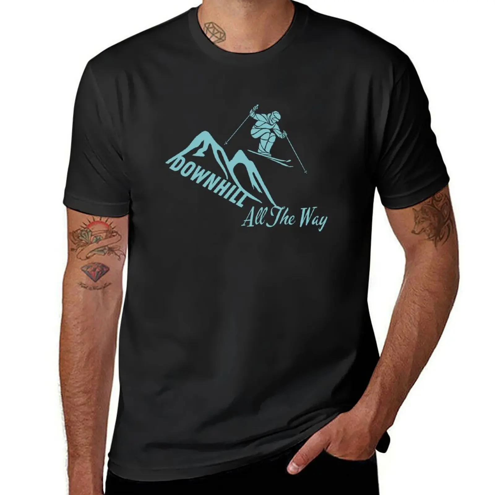 

Downhill All The Way T-shirt funnys sweat new edition designer t shirt men