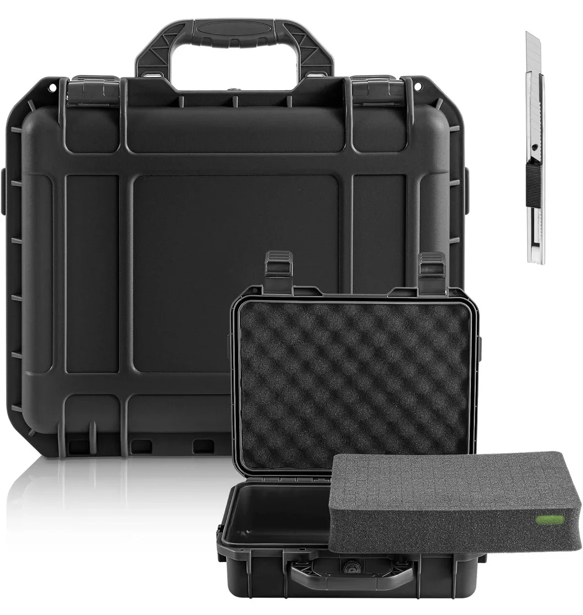 

XMSJ Водонепроницаемый чехол Прочный жесткий чехол Коробка для инструментов Органайзер Чехол для пеликана с предварительно вырезанным пенопластовым ящиком для инструментов для ящика для инструментов для дронов