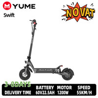 EU YUME Swift 1200W New City Electric Scooter 48V-22.5AH Max Speed 60KM/H Max Cruising Range 75KM Warranty NFC Unlock Escooter