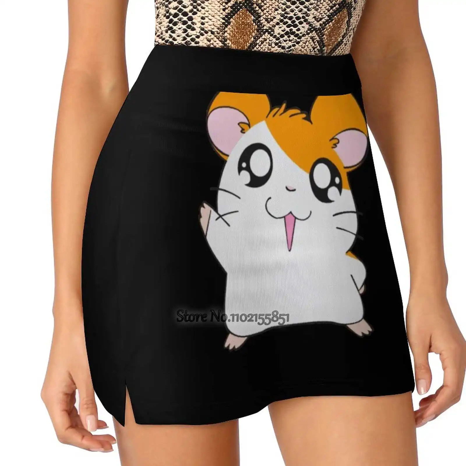 Hamtaro : Ham - Ham Games Hamster Anime Show Tv Tokyo Anime Women Tennis Skirts Golf Badminton Pantskirt Sports Phone Pocket