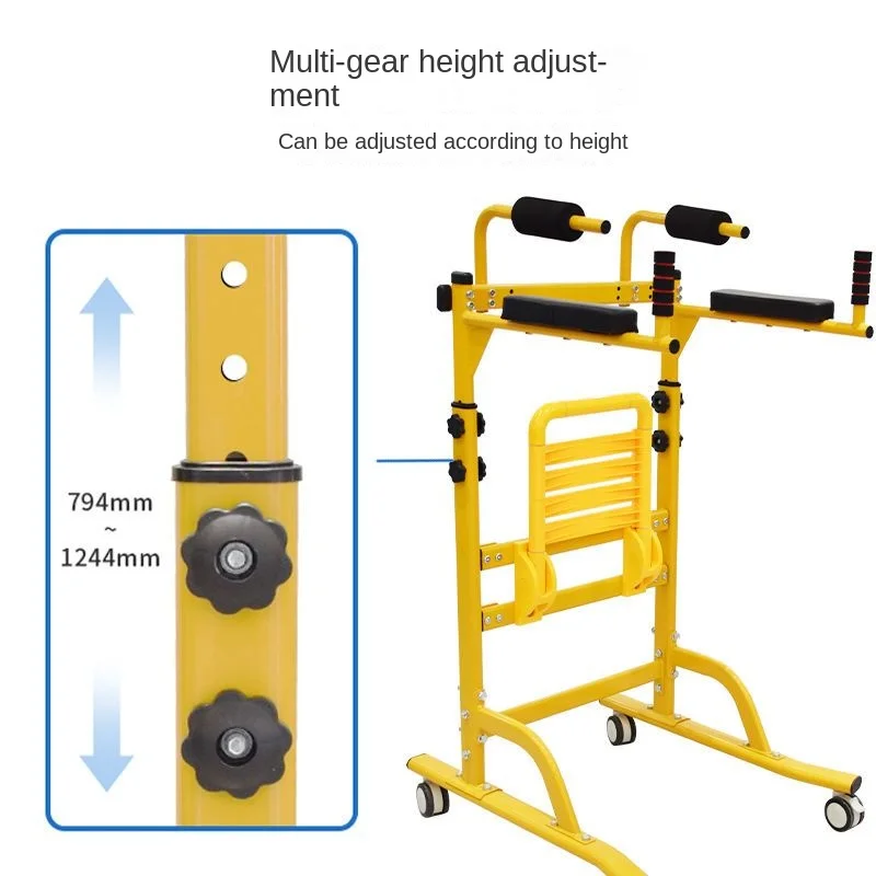 Adjustable Walker Assist Lower Limb Walking Rehabilitation Training Device Elderly Stroke Hemiplegia Walker Stand Mobility Aids