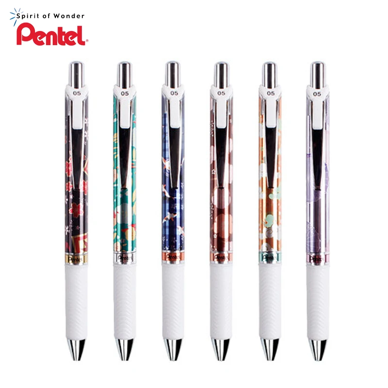 

Гелевые ручки Pentel ограниченного выпуска, цветная ручка с жидкими чернилами, стержень, школьные канцелярские принадлежности, офисные принадлежности, быстросохнущая чернильная ручка 0,5 мм BLN75