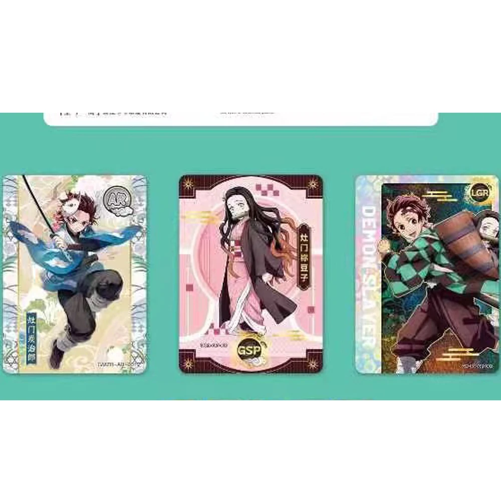 2024 Newest Demon Slayer Collection Card Nezuko Kimetsu No Yaiba Japanese Anime Booster Box TCG Hobby Gift