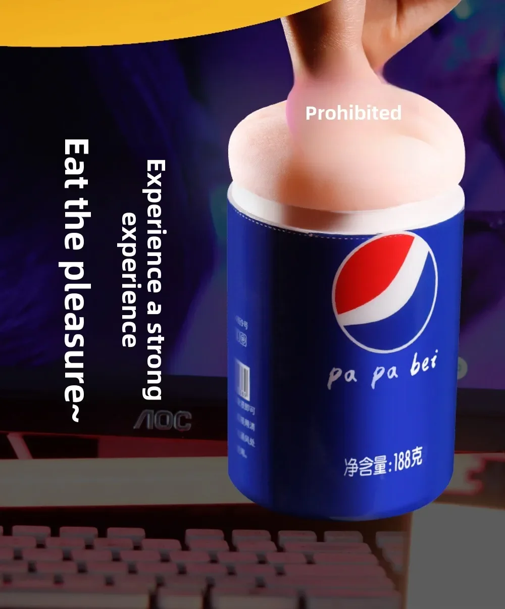 كوكا كولا طائرة كوب محاكاة جيب القط واقعية المهبل ضيق اللحوم في الهواء الطلق المتعة الجنسية المحمولة الذكور الكبار لعبة الجنس