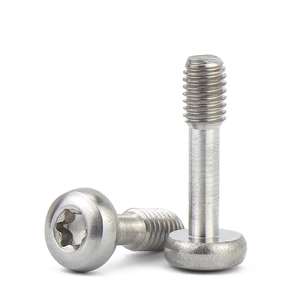 Viti allentate Torx a testa tonda/panella in acciaio inossidabile Hongtu 304 - M3/M4/M5/M6/M8, lunghezza 8 mm~60 mm, asta sottile semi-dente anticaduta