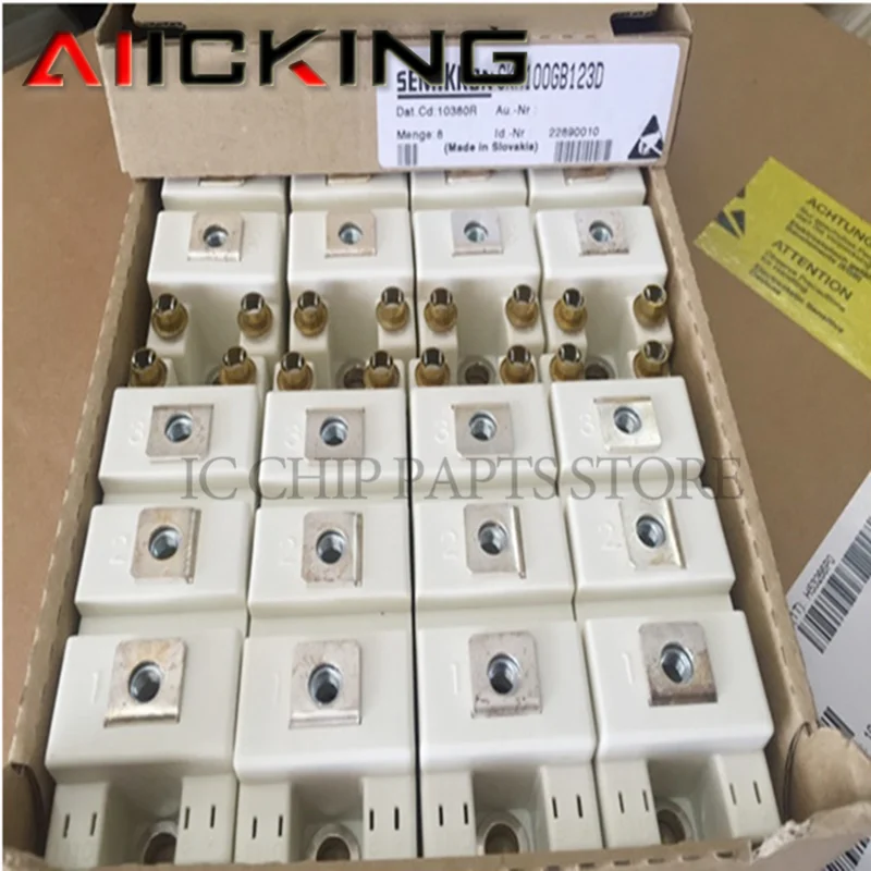 SKM100GB123D 1pcs,D-61 IGBT MODULE, 1.2kV, 100A, SEMITRANS 2,Original In Stock
