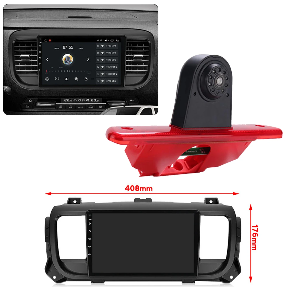 Android car radio with Carpaly GPS Navigation+HD reverse camera for Citroen Jumpy/Peugeot Expert/Toyota ProAce/Fiat Scudo Bus
