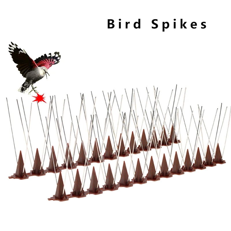 

Balcony Roof Orchard Bird Repellent, Combination 33.3cm Plastic Base Stainless Steel Bird Repellent