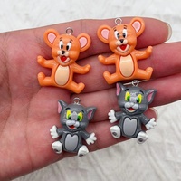 10 pieces of resin cartoon animal enamel classic and charming keychain earrings DIY jewelry handcrafted craftsmanship