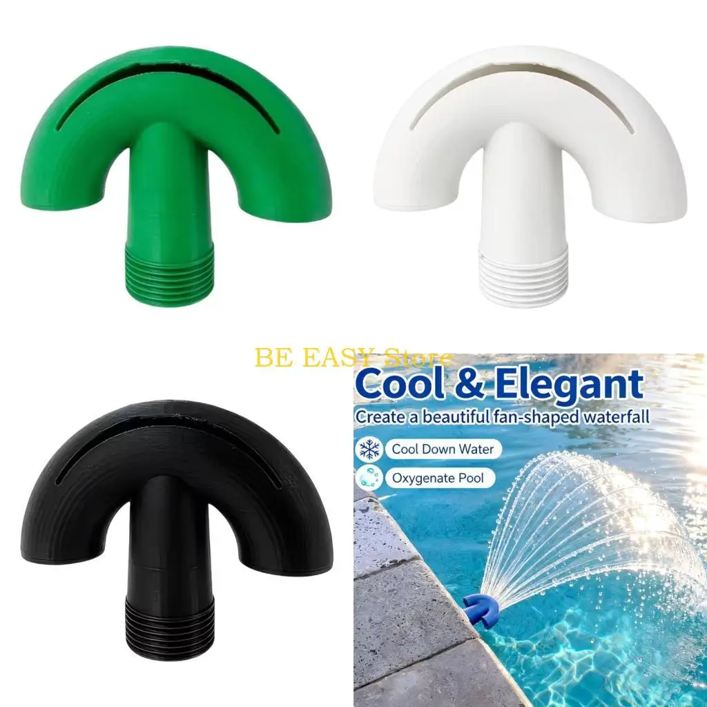 E28F Plastic Pool Return Head for Backyard Swimming Pools, Screw-On Nozzle for Home Pool Play and Outdoor Use Daily