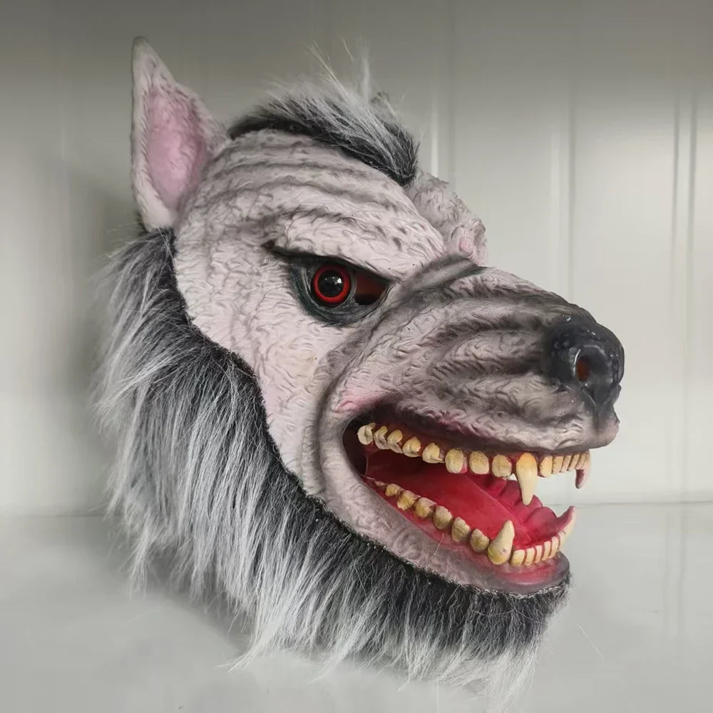 Déguisement Loup-Garou Peluche – Tête, Griffes et Pieds – photo 6