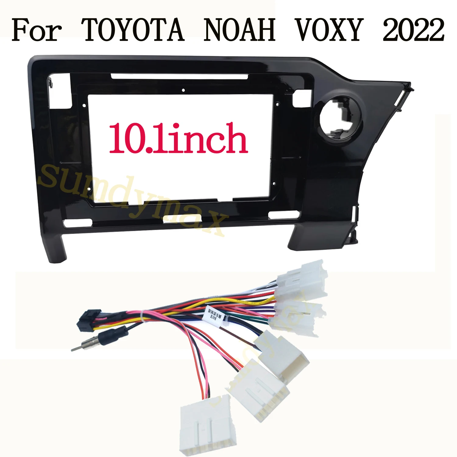 

10.1 inch 2din Car Radio Fascia Panel for TOYOTA NOAH VOXY 2022 Android Radio Dashboard Kit Face Plate Fascia Frame cable wire