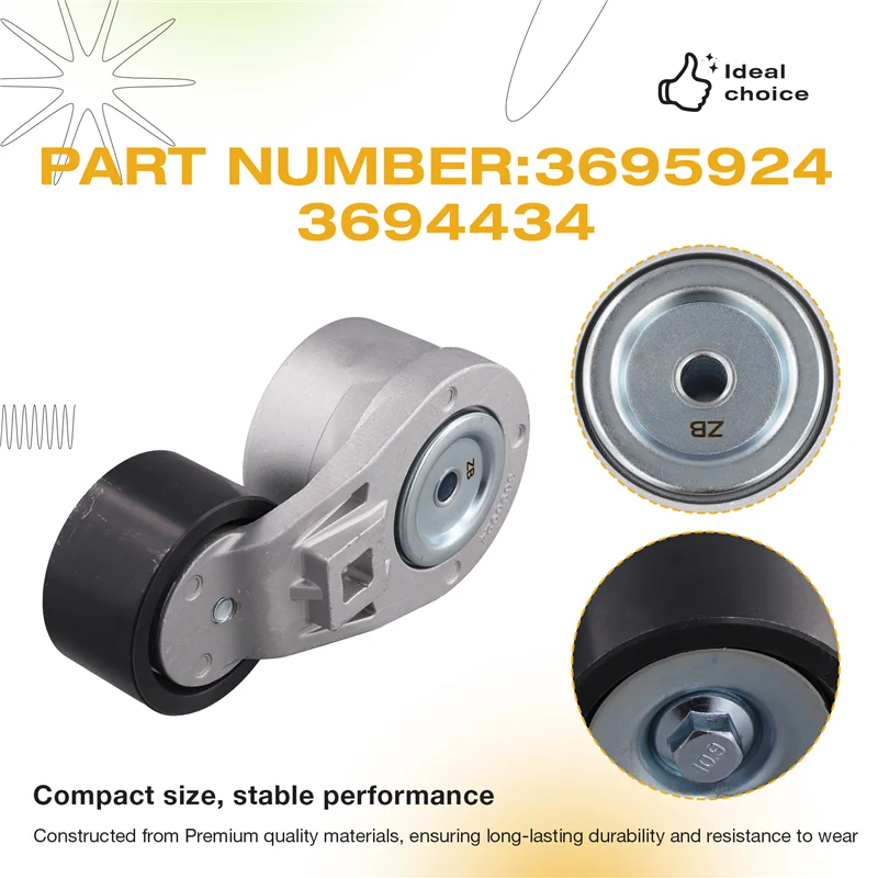 

For Cummins QSG12 X12 QSB6.7 ISGE X13 Truck Engine Belt Pulley Tensioner 3695924 3694434