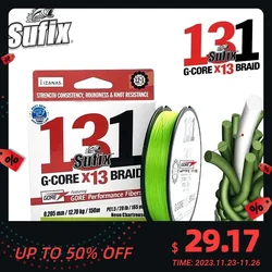 SUFIX-Linha de Pesca Super Resistente ao Desgaste PE, Linha de Pesca Trançada Multifilamento PE, 131, X13, Novo e Original, 131, 13LB-100LB, 150m, 300m