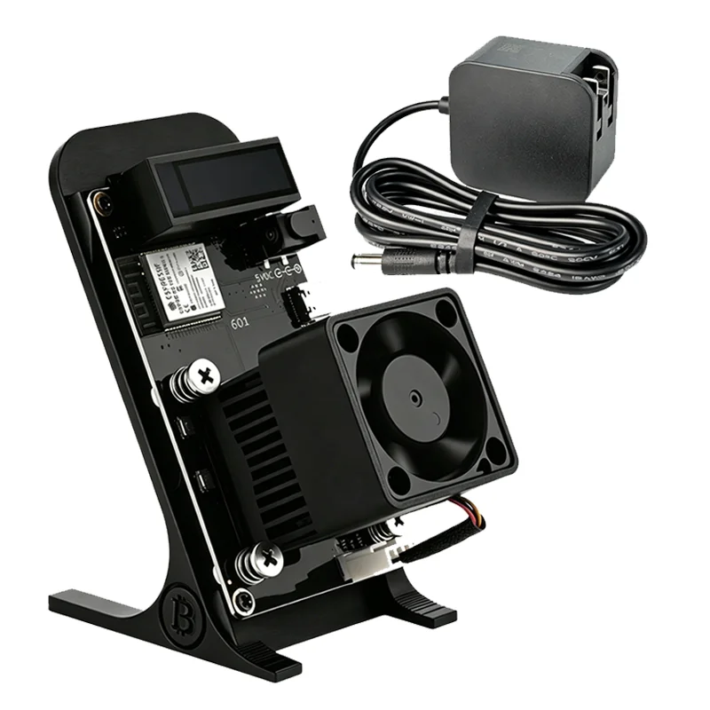 Gamma 601 ASIC Miner 1.2TH/s BM1370 Chip Solo-Kryptowährungs-Mining-Maschine für Zuhause Geräuscharmer Bürstenloser Lüfter OLED-Display |   Direktversand aus Polen, schnell und sicher, keine