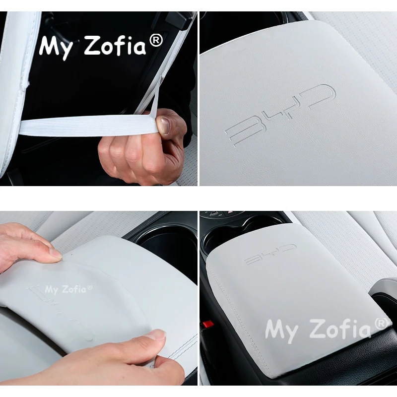 For BYD SEAL 5 DM-i 2025 2026 Car Armrest Box Cover Interior Central Armrest Protection Gear Leather Pad Auto Accessories