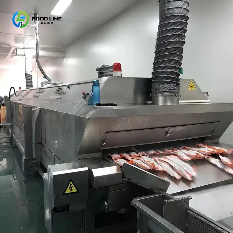Small Fast Liquid Nitrogen IQF Tunnel Quick Freezing Equipment for Ice Cream Chicken Shrimp Durian Strawberry Fruit Custom