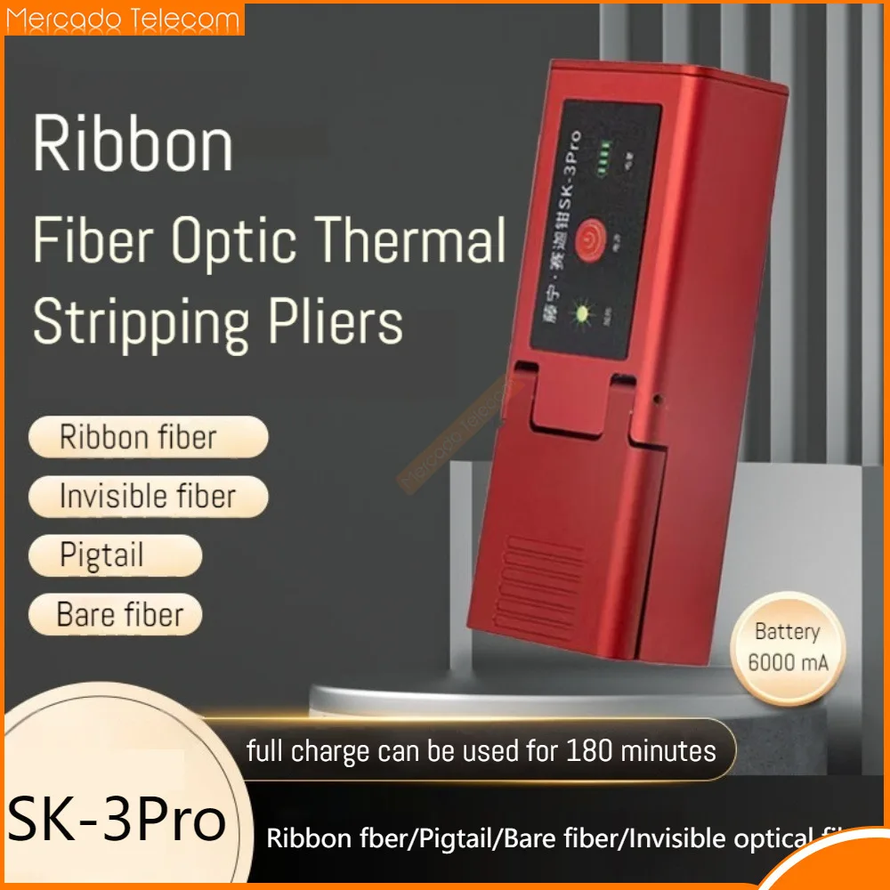 

Fiber Thermal Stripper SK-3Pro Heated Optical Wire Stripping thermal stripping of ribbon fiber with lithium battery Fusion Tool