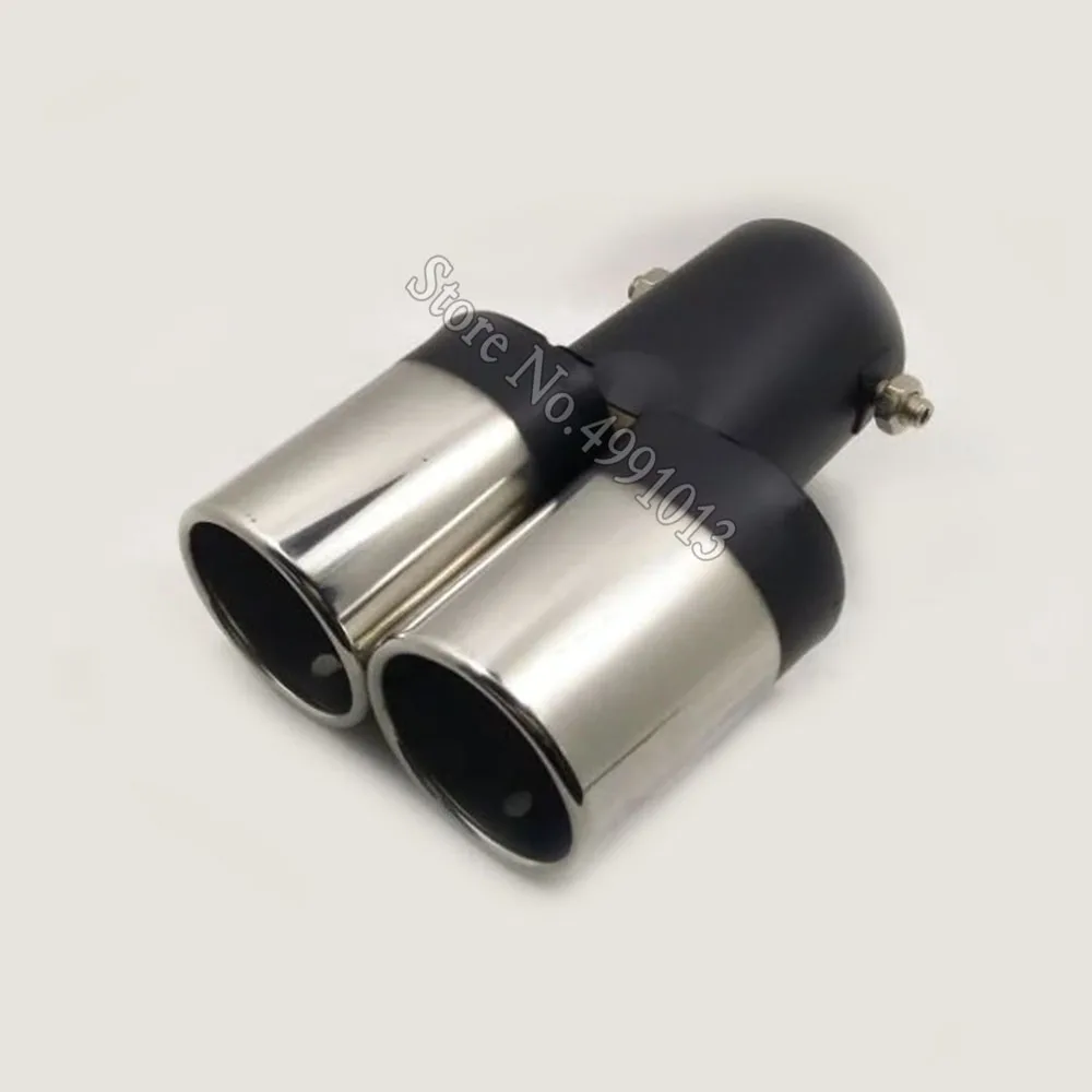 For FIAT Sedici 2006-2013 Car Stickers Cover  Muffler Exterior Back End Pipe Dedicate Exhaust Tip Tail Outlet Ornament 1pcs