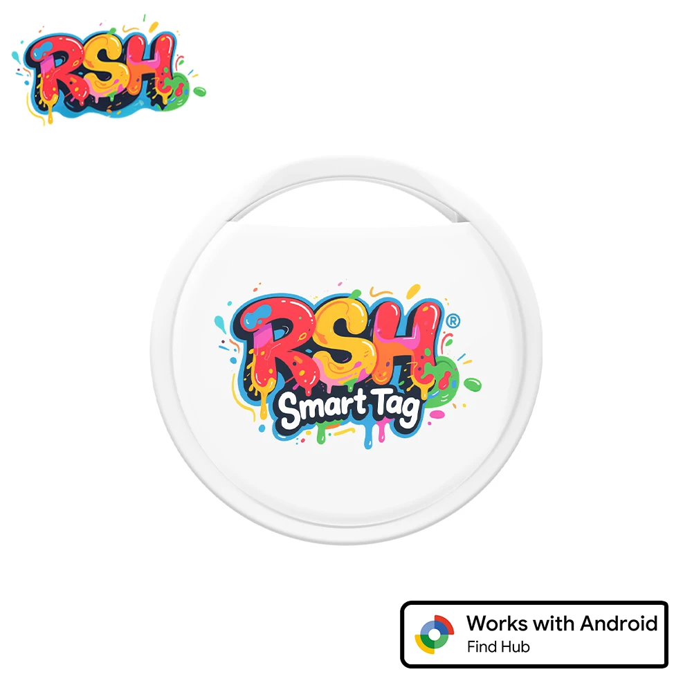 RSH Brand Genuine Android GPS Tracker Work With Google's Find Hub Pet Locator for Xiaomi Samsung Smart Tag for Bag Decor Finder