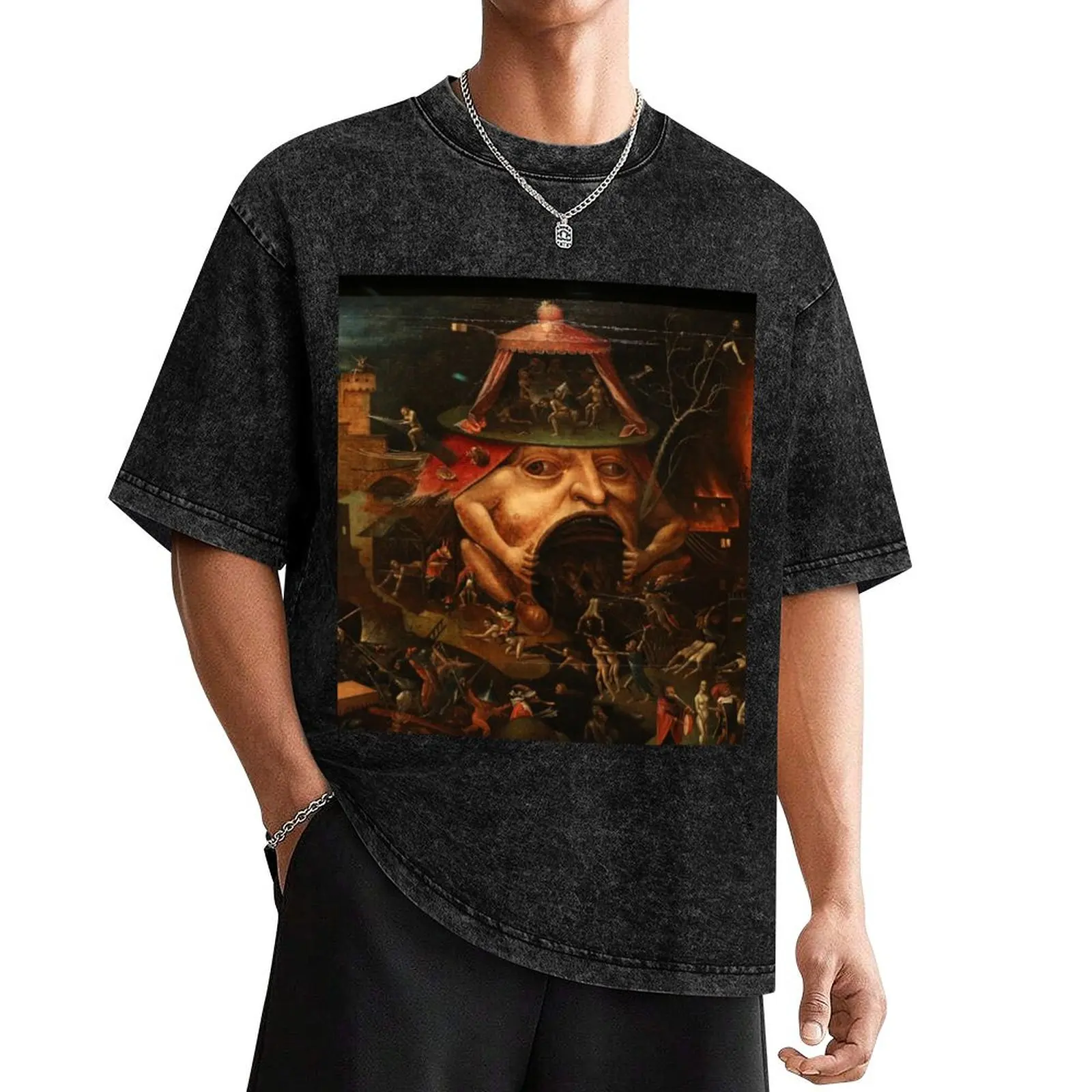 

Follower of Bosch Christ in Limbo T-Shirt Blouse blue archive vintage graphic tee customizeds mens fashion