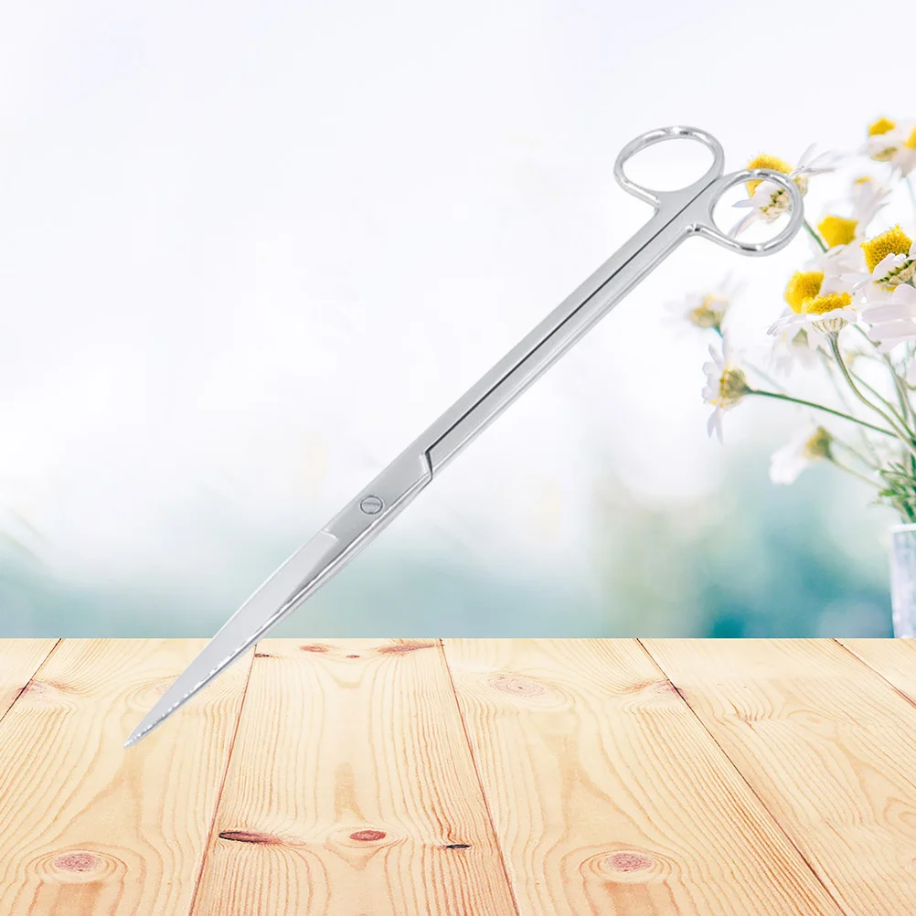 

Aquatic Plant Scissors Professional Long Handle Straight Stainless Steel Aquarium Hair Cutting Tools for Aquascaping