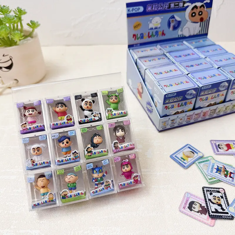 

Crayon Shinchan Blind Box Second Series Mini Figurine Trendy Collectible Toy Claw Machine Exchange Gift Desktop Decoration