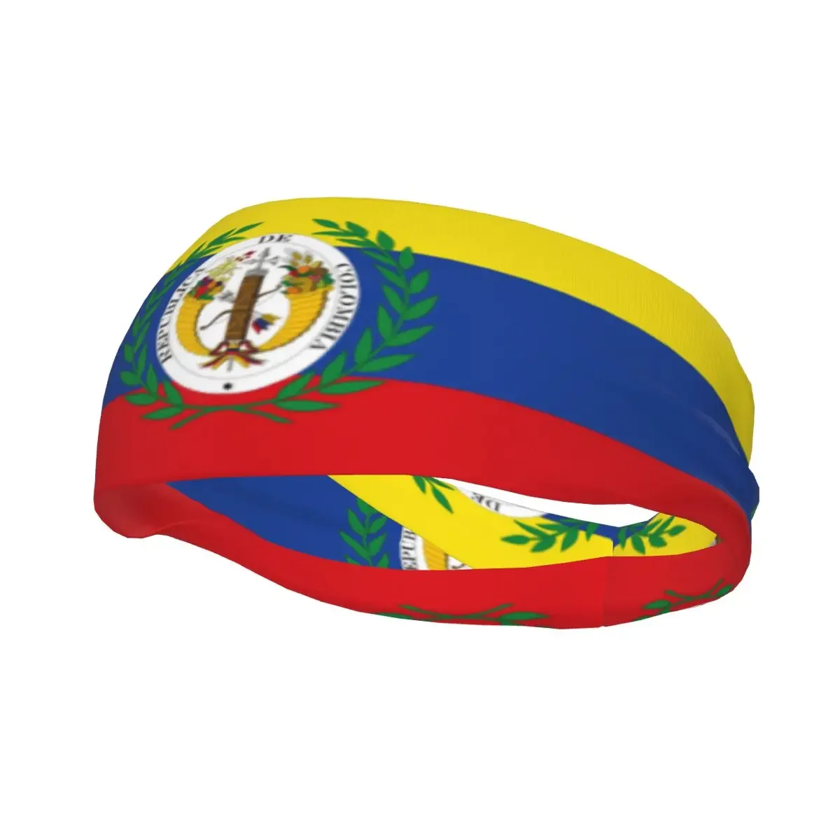 Custom Flag Of The Gran Colombia Sport Headbands for Women Men Stretchy Moisture Wicking Gym Sweatband