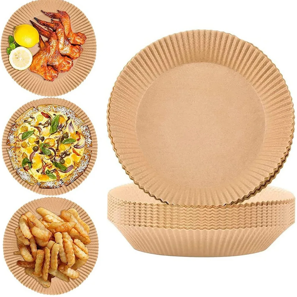 70 Pcs Air Fryer Parchment Paper Liners Non-Stick Air Fryer Paper Disposable Baking Paper Parchment Paper for Air Fryer