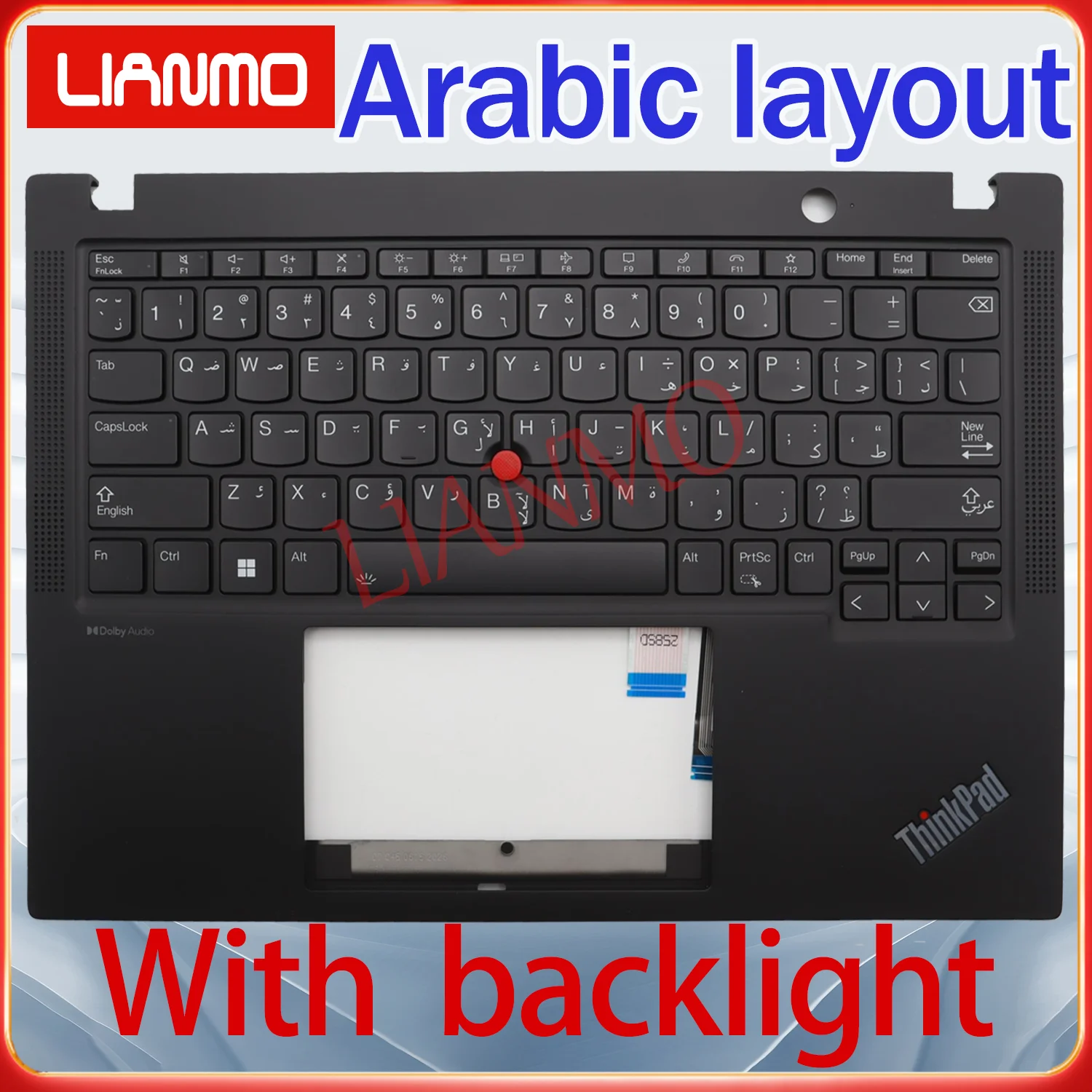 Arabic/Greece/Hebrew/Korean/Russian/Thai/US Layout for Lenovo ThinkPad X13 GEN4 GEN5/X13 Yoga GEN4 GEN5 C-shell Backlit Keyboard