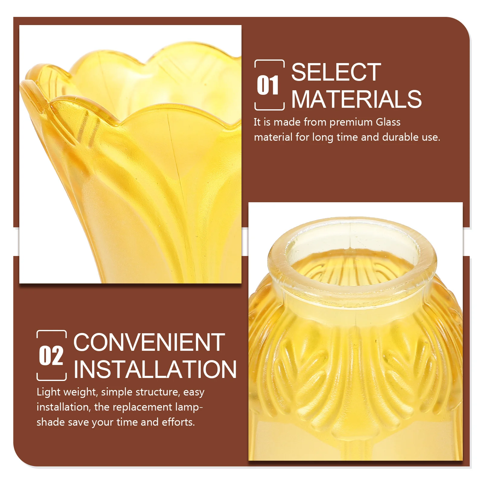 

Glass Light Shade 1 Piece Elegant European Style Lamp Cover for Ceiling Wall Floor Lamp Decorative Diffuse Lighting Warm