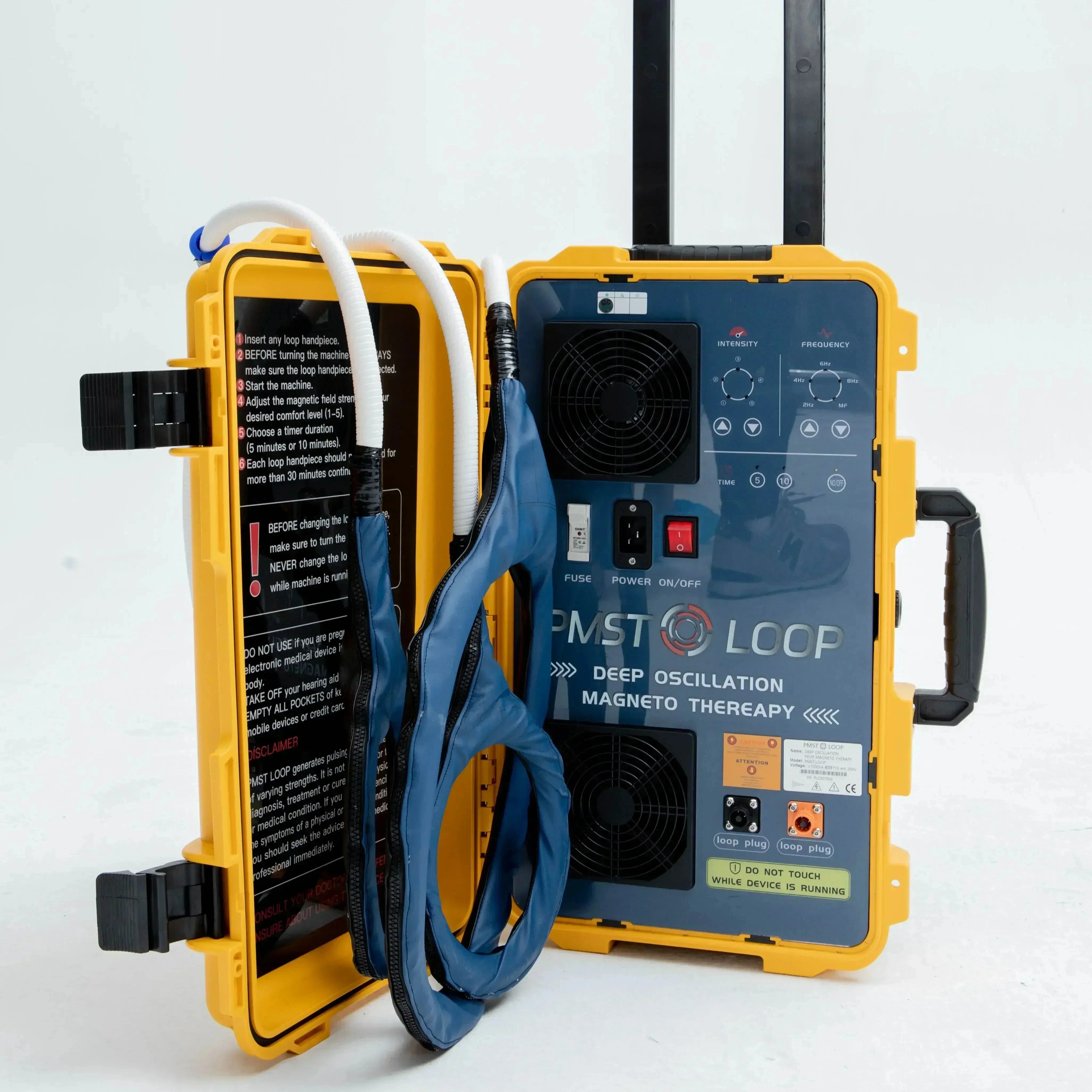 Portable PMST Loop Magnetic Field Therapy Machine 6000GS PEMF Physiotherapy Equipment for Back Pain Muscle Relaxation