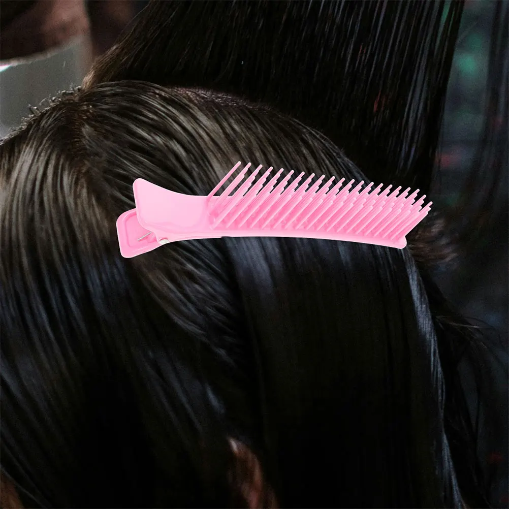 

2pcs Hair Clips Sectioning Professional Salon Multilayer Styling Smooth Surface Longlasting Plastic Comb Grips Hairdresser
