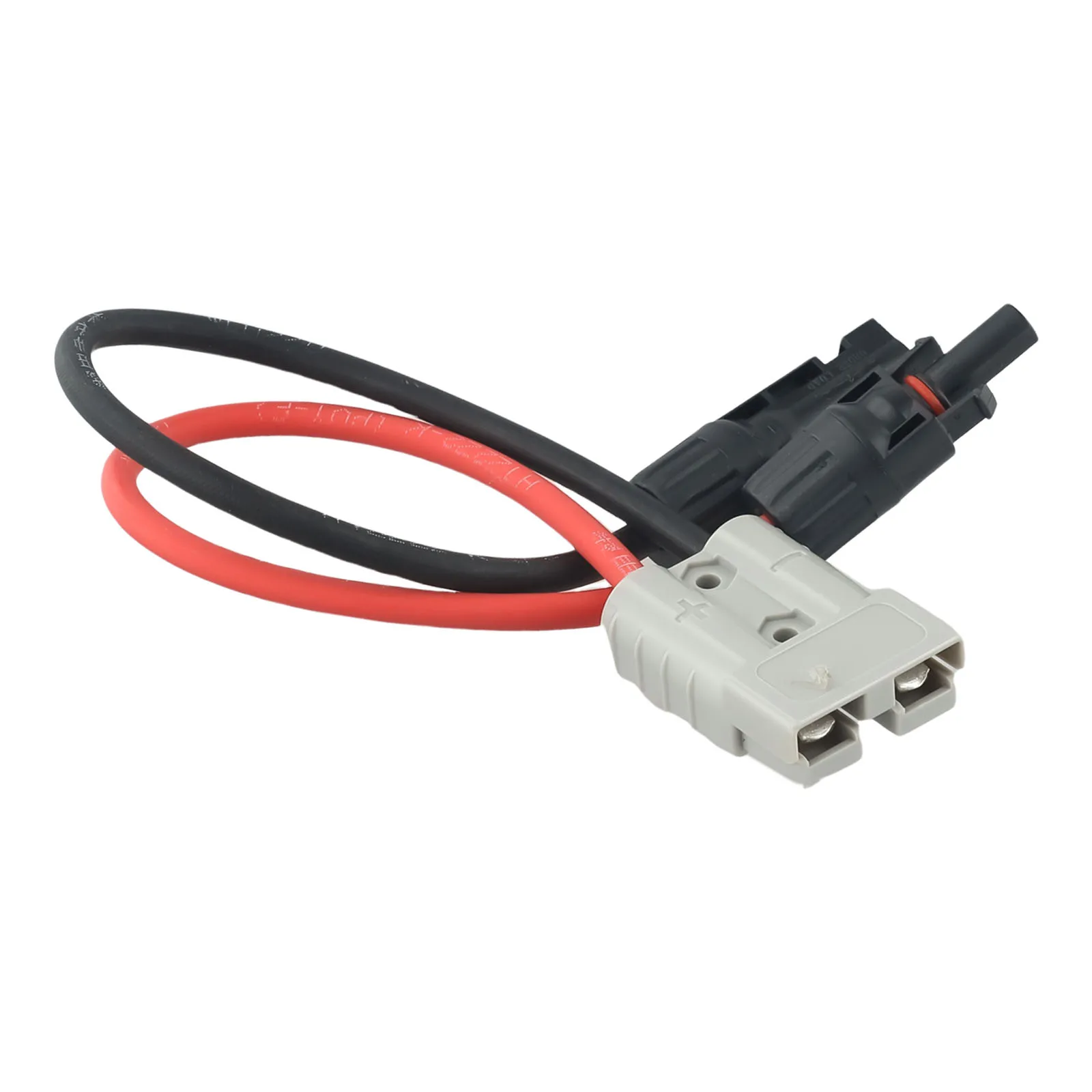 Plug To Solar Panel Cable Y Adaptor Y Connector 30cm 4mm² 30cm Cable Length High Current Capacity PVC 600 Volt Secure Connection