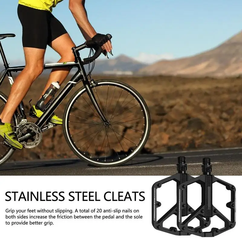Road Bike Pedals High Strength Bicycle Pedals Aluminum Bicycle Pedals Multipurpose Bicycle Accessories Mountain Bike Flat Pedals