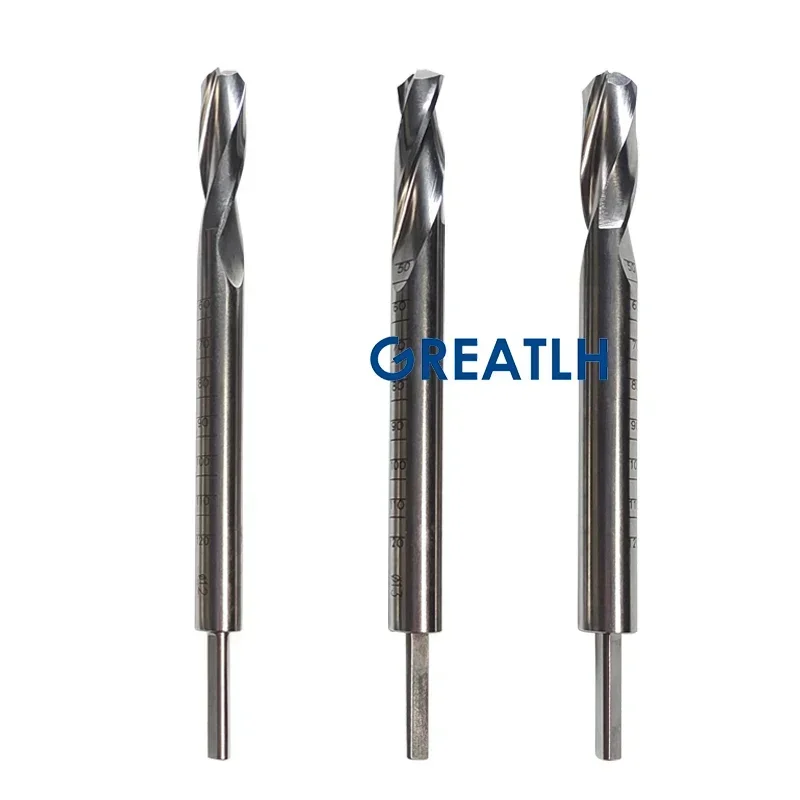 GREATLH Roestvrij Tibiaal Holle Boor Ortho Tibiaal Holle Bot Boor voor 3mm Naald Ortho Huisdier Chirurgie Tool