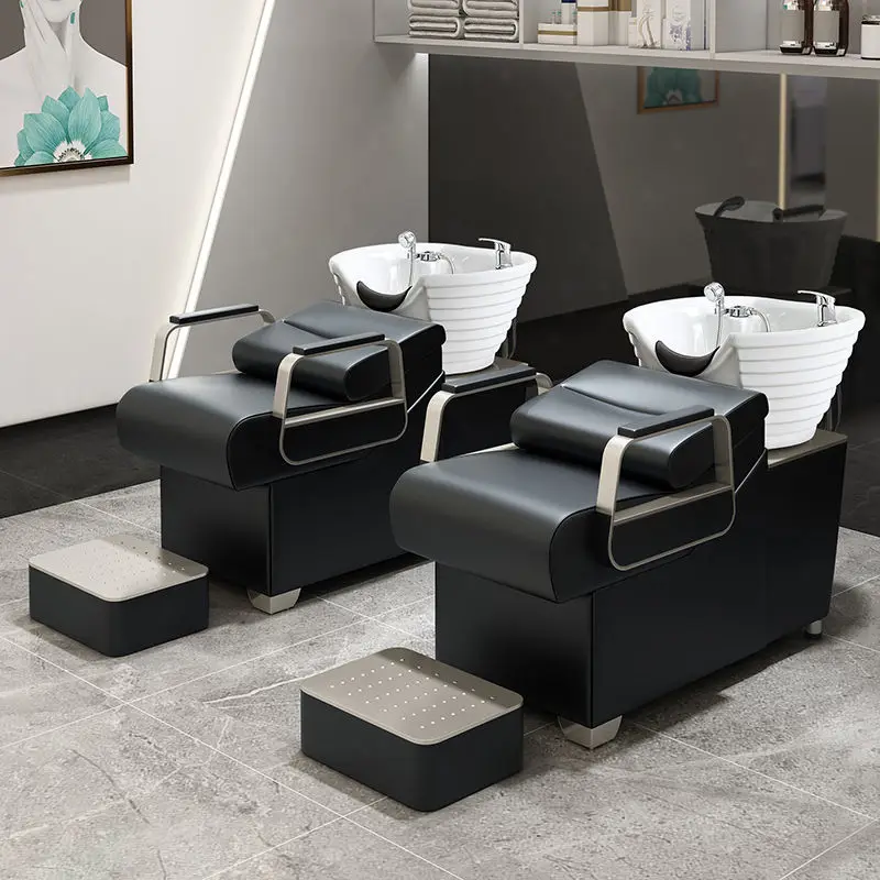 

Semi-Reclining Flush Bed for Barber Shops and Salons, Simple Modern High-End Bed