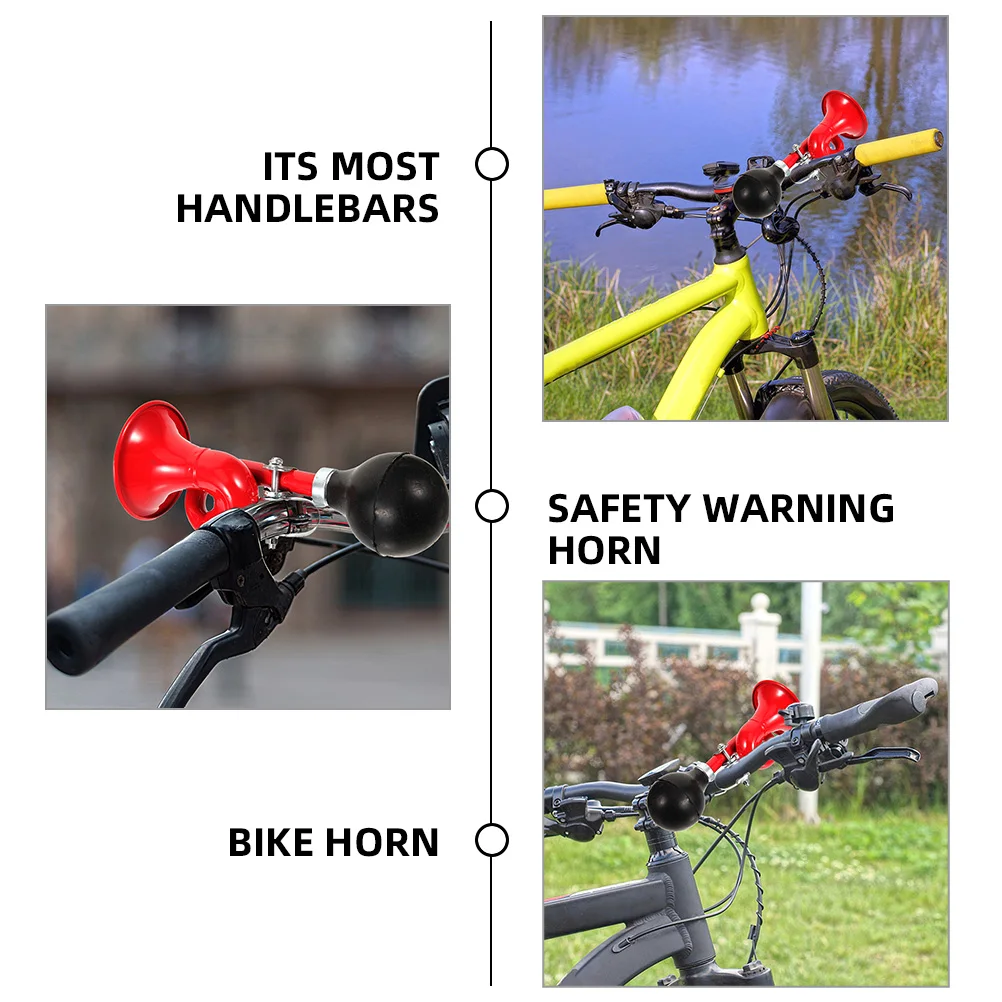 

2pcs Retro Bike Air Durable Loud Handlebar Horn For Mountain Road Bikes Waterproof Professional Bicycle Horn Outdoor Cycling