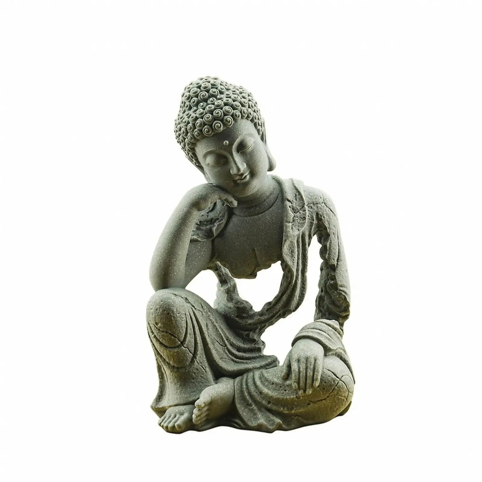 Hollowed-out Buddha Statue with Openwork Cutouts Meditative Seated Buddha