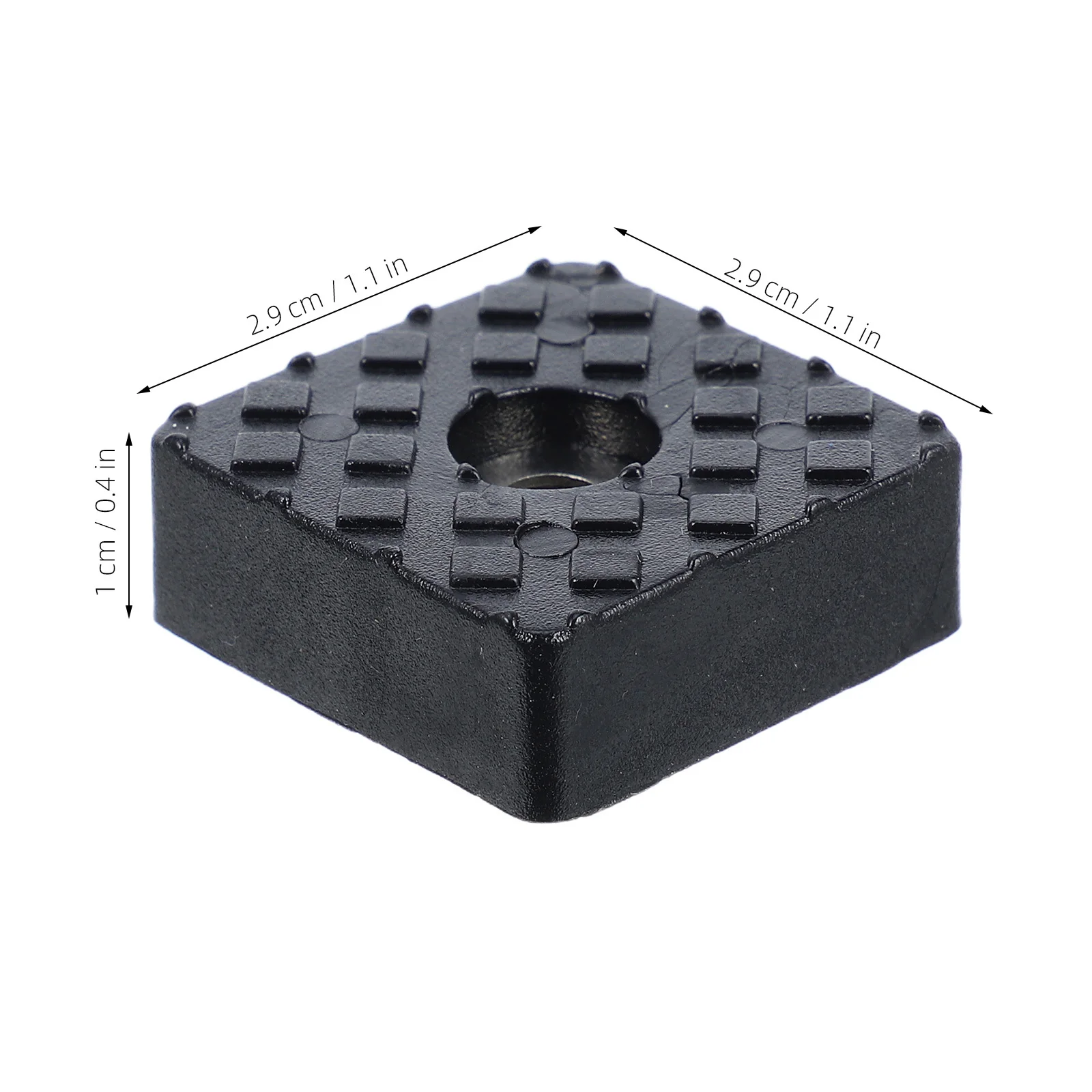 12 Stück rutschfeste Möbelpolster, weiche Gummi-Bodenschoner, rutschfest, für Stuhl, Sofa, Tisch, Bett, Beine, quadratische Gummifüße