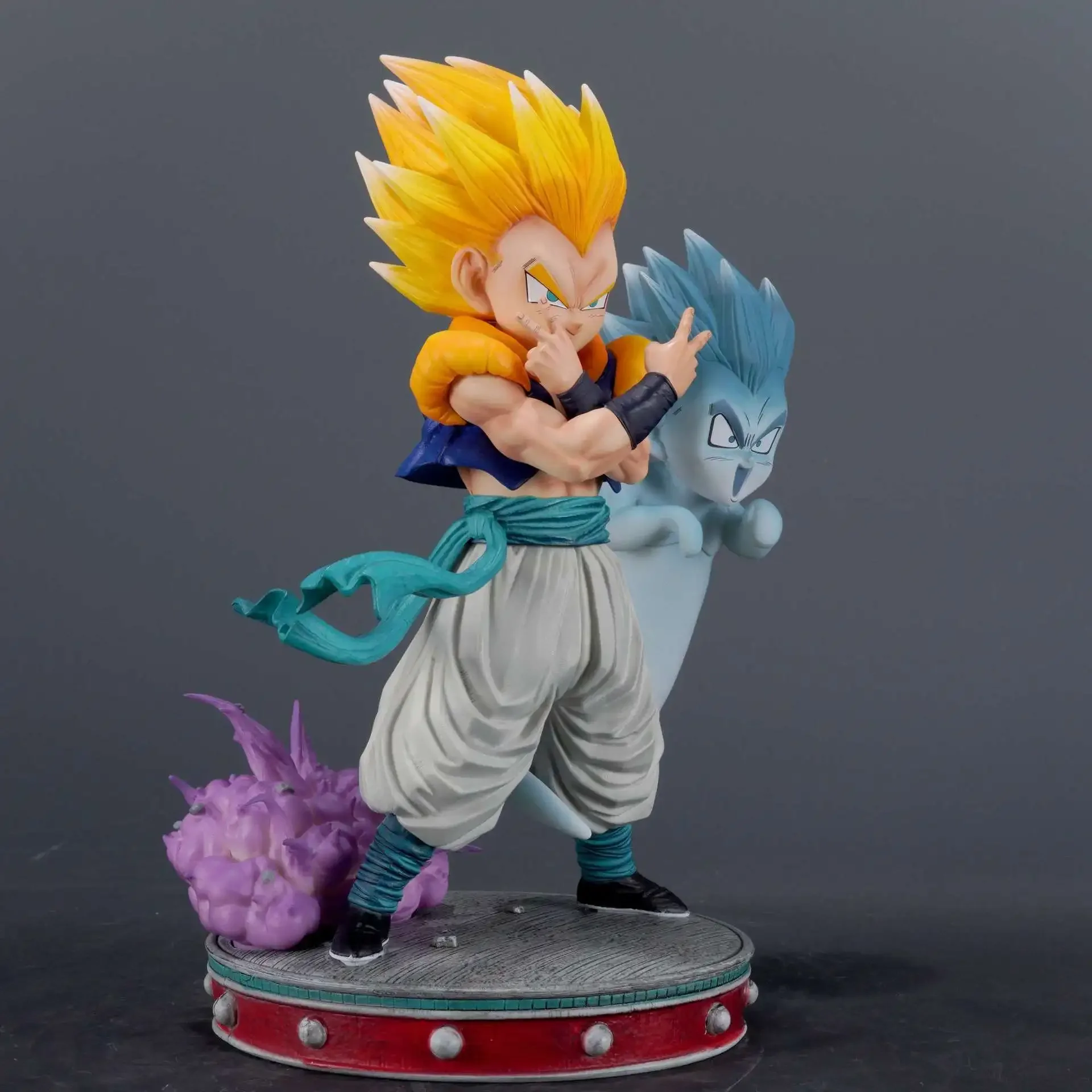 25 cm/9.8 pollici Dragon Ball Z Personaggio Anime Gotenks SSJ3 Bambola Super Saiyan 3 PVC Action Figure Collezione Decorazione Ornamenti