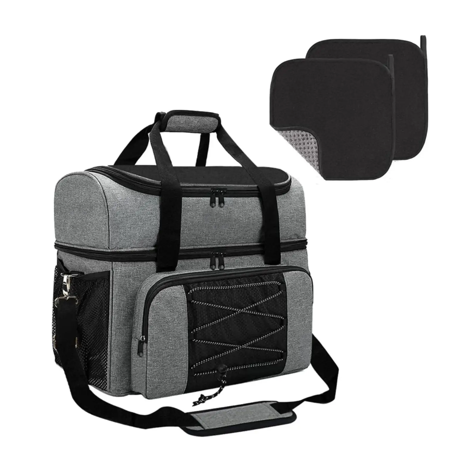 pair-of-balls-bowling-bag-zippered-compartments-two-compartment-bowling-bag-gray