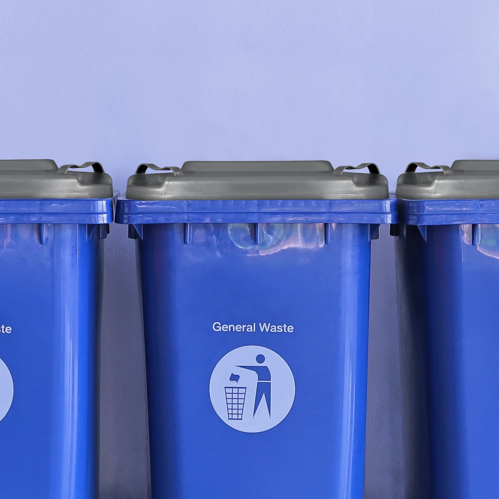 

Plastic Trash Can Lid Replacement Garbage Bin Flip Lid Outdoor Garbage Bins Topper Bucket Cover For Kitchen And Outdoor Use 50L