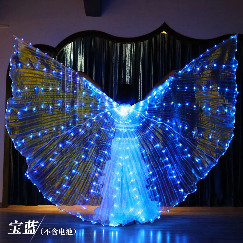 Ruoru Alas Angle Led Wings Volwassen Kinderen Kostuum Cape Circus Led Licht Lichtgevende Kostuums Party Show Led Isis Wings Dancewear