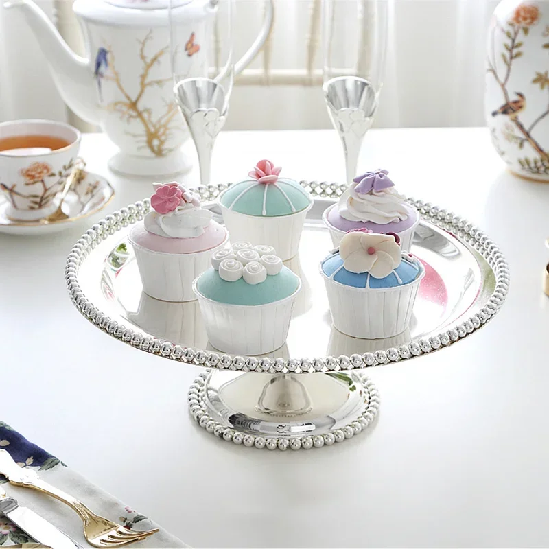European Metal Cake Rack – Creative Fruit Tray, Wedding Dessert Stand, Light Luxury Afternoon Tea Display Tray for Parties view 6