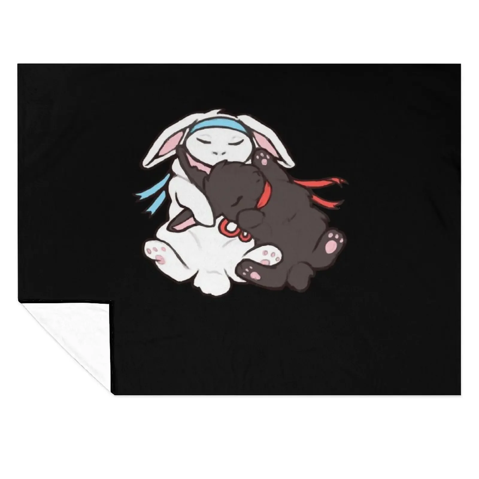 

Funny Gifts Wangxian Bunnies Gift For Everyone Throw Blanket Softest for winter For Baby decorative Blankets