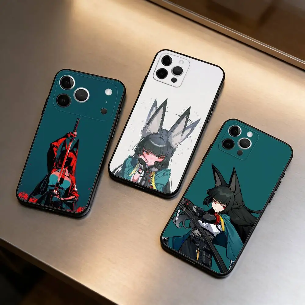 

H-Hoshimi M-Miyabi ZZZ Phone Case For iPhone 17,16,15,14,13,12,11 Plus,Pro Max,Soft Silicone Black Cover