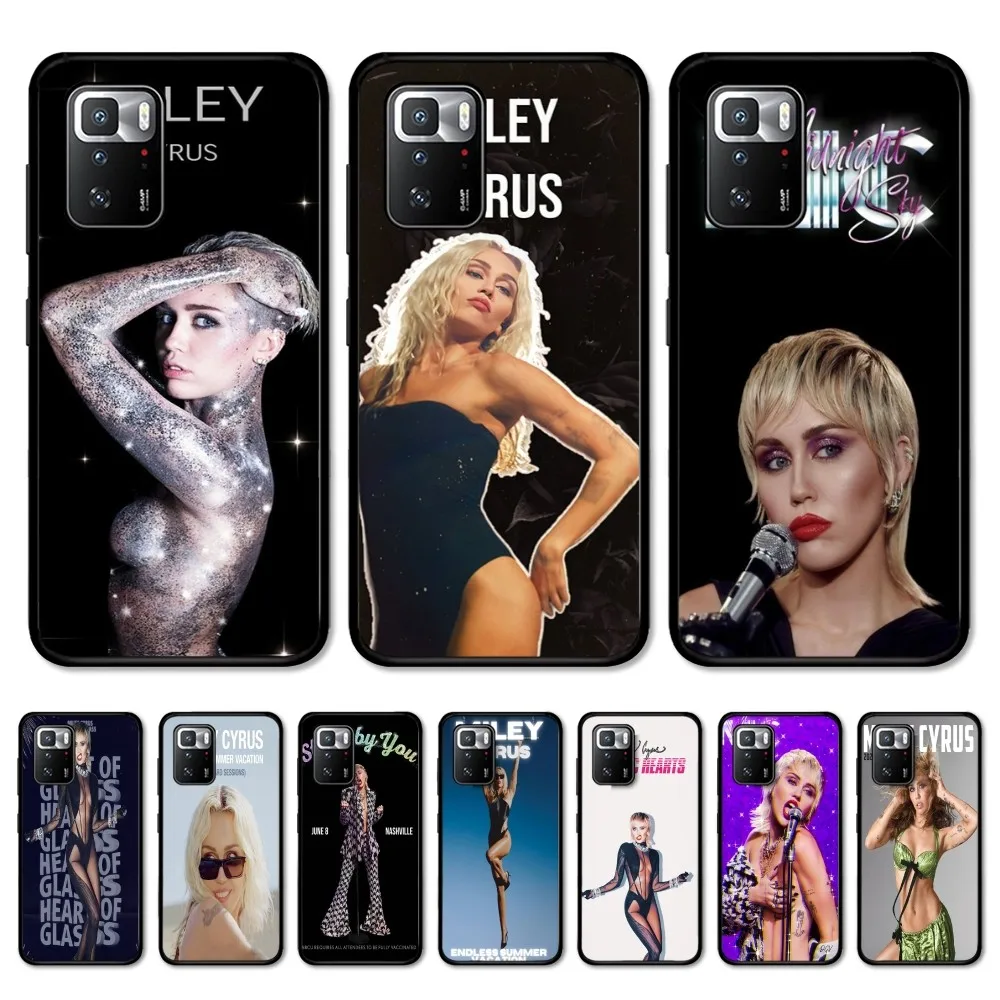 Singer M-Miley C-Cyrus Phone Case For Redmi Note 4 X 5 A 6 7 8 T 9 9S 10 11 11S 11Epro Poco M3 Pro