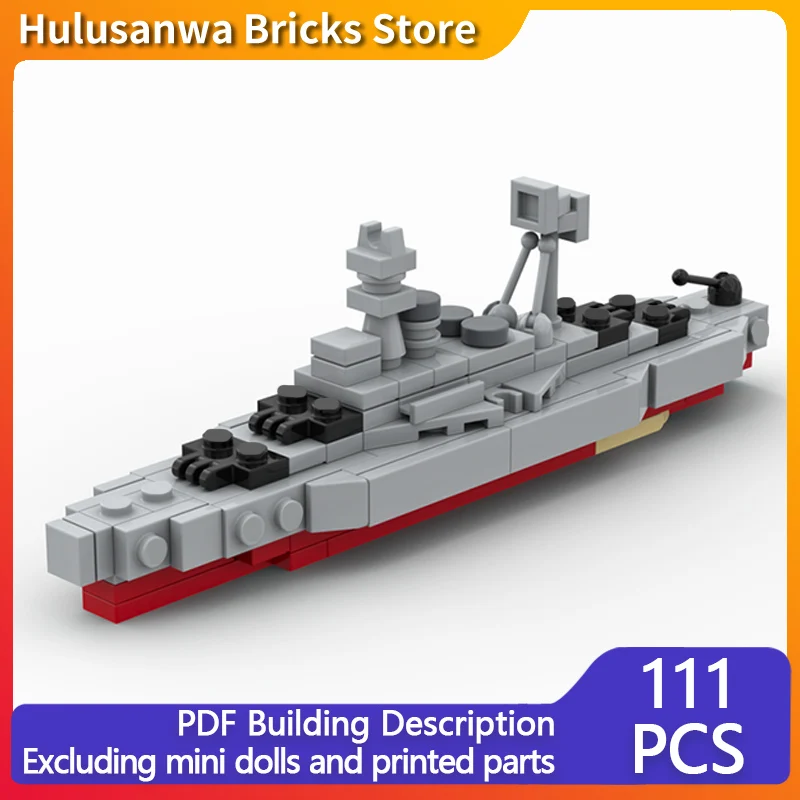 

USS Arizona Battleship Model MOC Building Bricks War Equipment Modular Technology Gifts Holiday Assemble Children Toys Suit